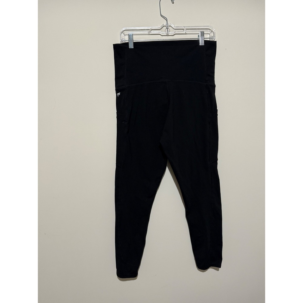 Fabletics Maternity Black High Waisted Pockets Leggings Womens Medium